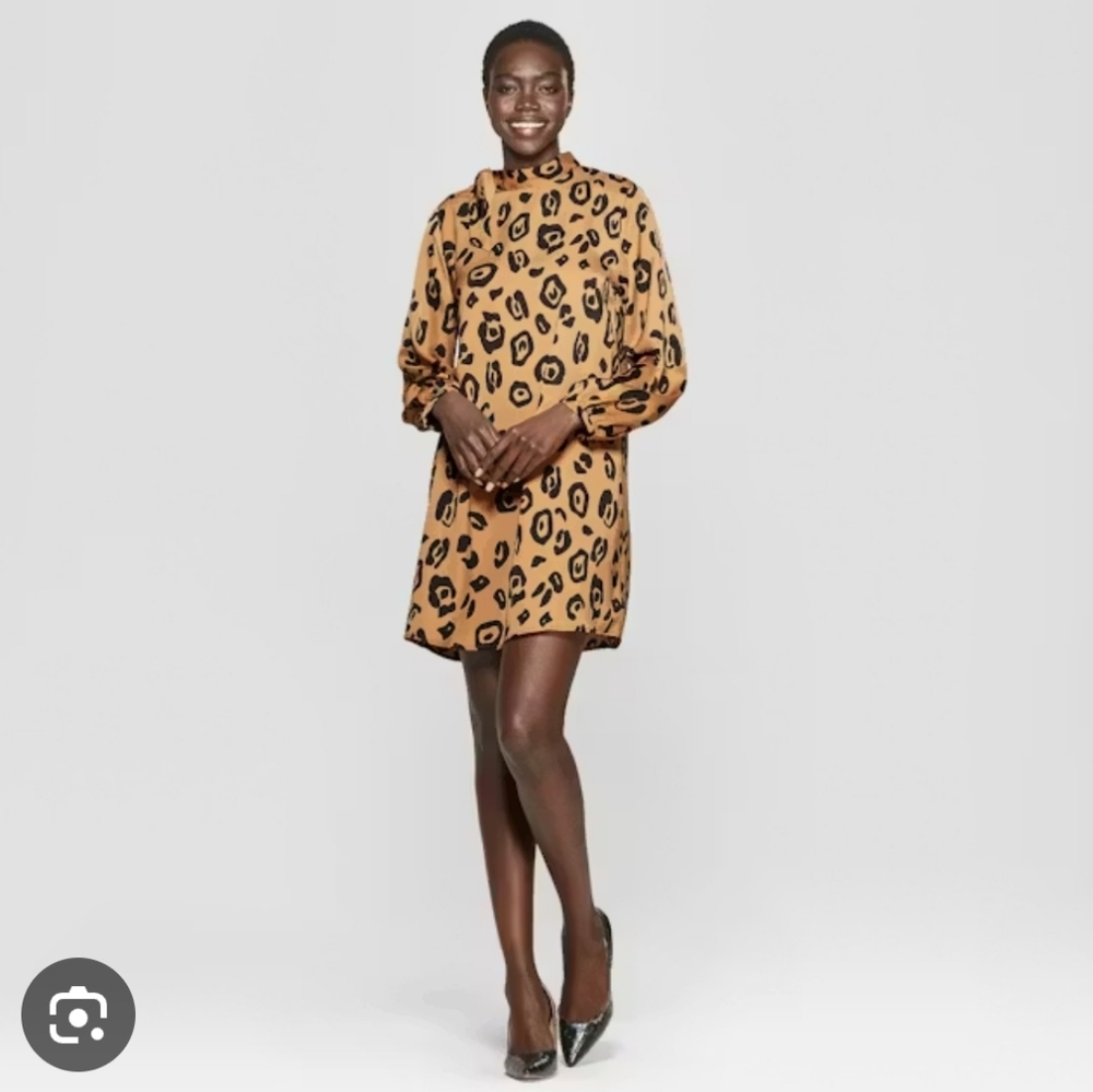 Who What Wear Animal Print Shift Dress